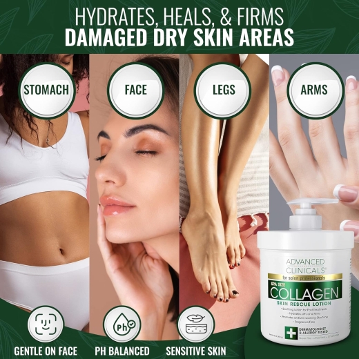 كريم كولاجين ترطيب وشد البشرة -  من ادفانسد كلينيكالز