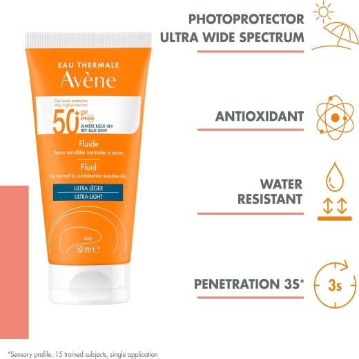 واقي شمس للبشرة الدهنية والمختلطة - من افين