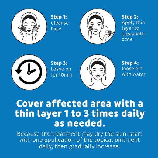 مرهم علاج حب الشباب مع 10% كبريتات حجم صغير- من دي لا كروز