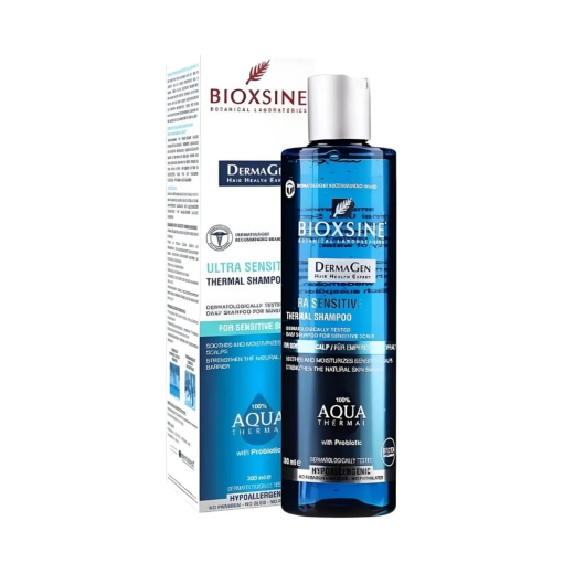 شامبو بيوكسين أكوا ثيرمال سينسيتيف لعلاج القشرة لفروة الرأس الحساسة- من بيوكسين